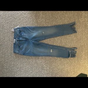 NWT - Free People Denim with fringe. Size 30